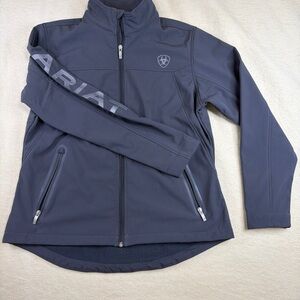 Ariat AriatTEK Womens XL Softshell Jacket Gray Full Zip Logo